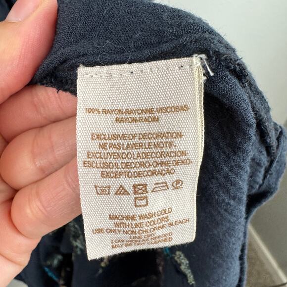 Free People Black Floral Midi Dress - Picture 9 of 9